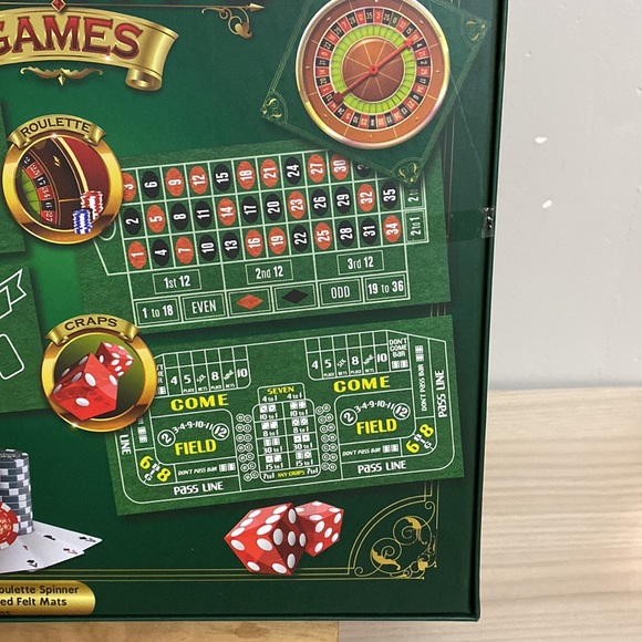New! 4 in 1 Casino board Games ( craps,poker,blackjack,roulette ) - Picture 8 of 8